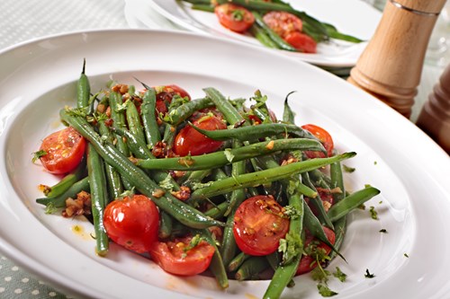 Tomato and green bean salad